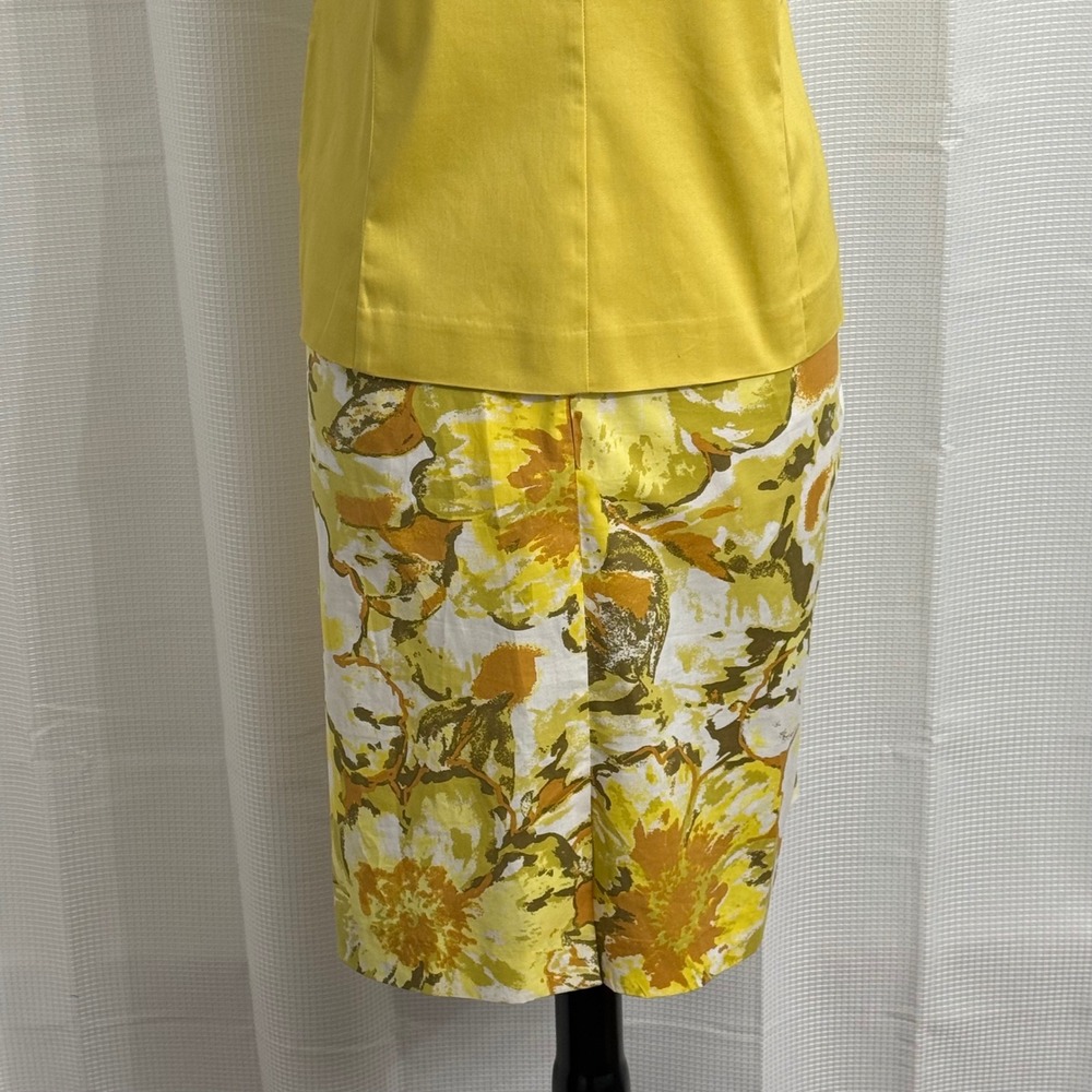 Dana Kay Women's Vintage Short Sleeve Blazer & Floral Pencil Skirt Set - Picture 7 of 8